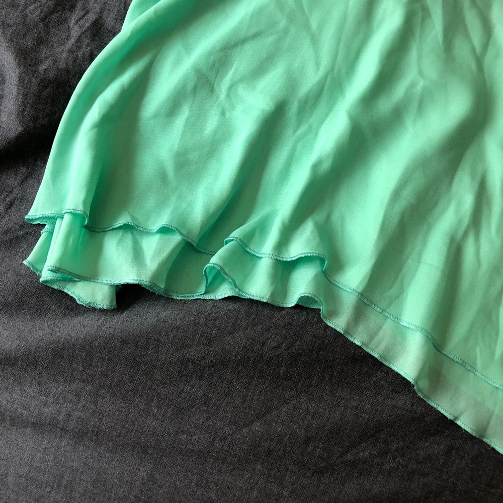 TOBI Mint Ruffle Tank - Picture 2 of 5